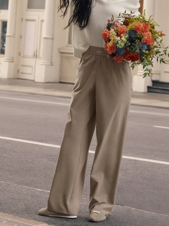 ALO Yoga Pants - 👑Alo Yoga Suit Up Trouser Gravel Color Regular 30-inch Inner Seam Length 🌟